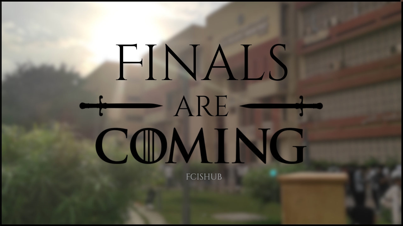 Finals Are Here! [Final schedule Announced✨]